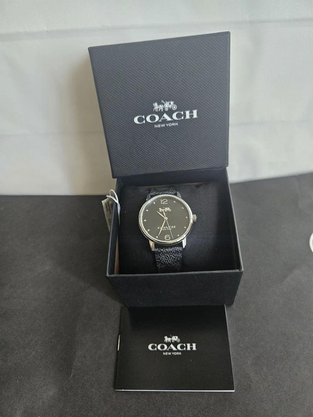 Coach Grand 36mm Women's Watch Stainless Steel Case Black Dial
